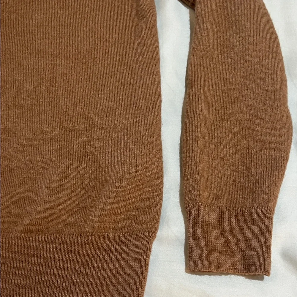 Club Room Men's V-Neck Sweater in Warm Brown